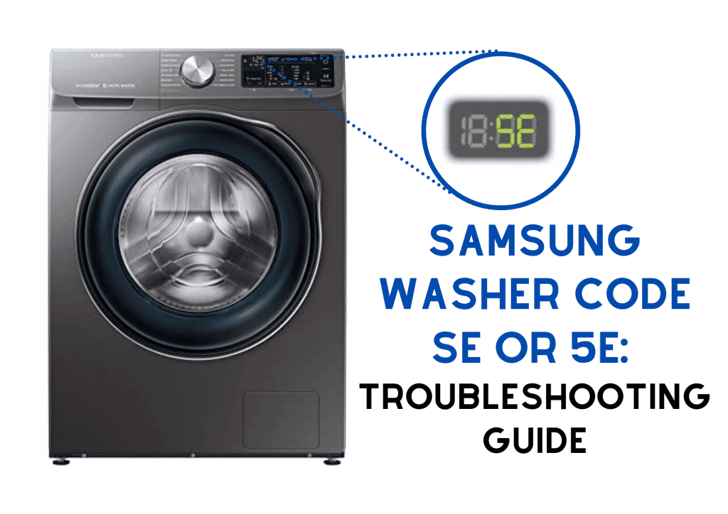 How To RESET Samsung Washer & FIX 5E or SE Error Code?