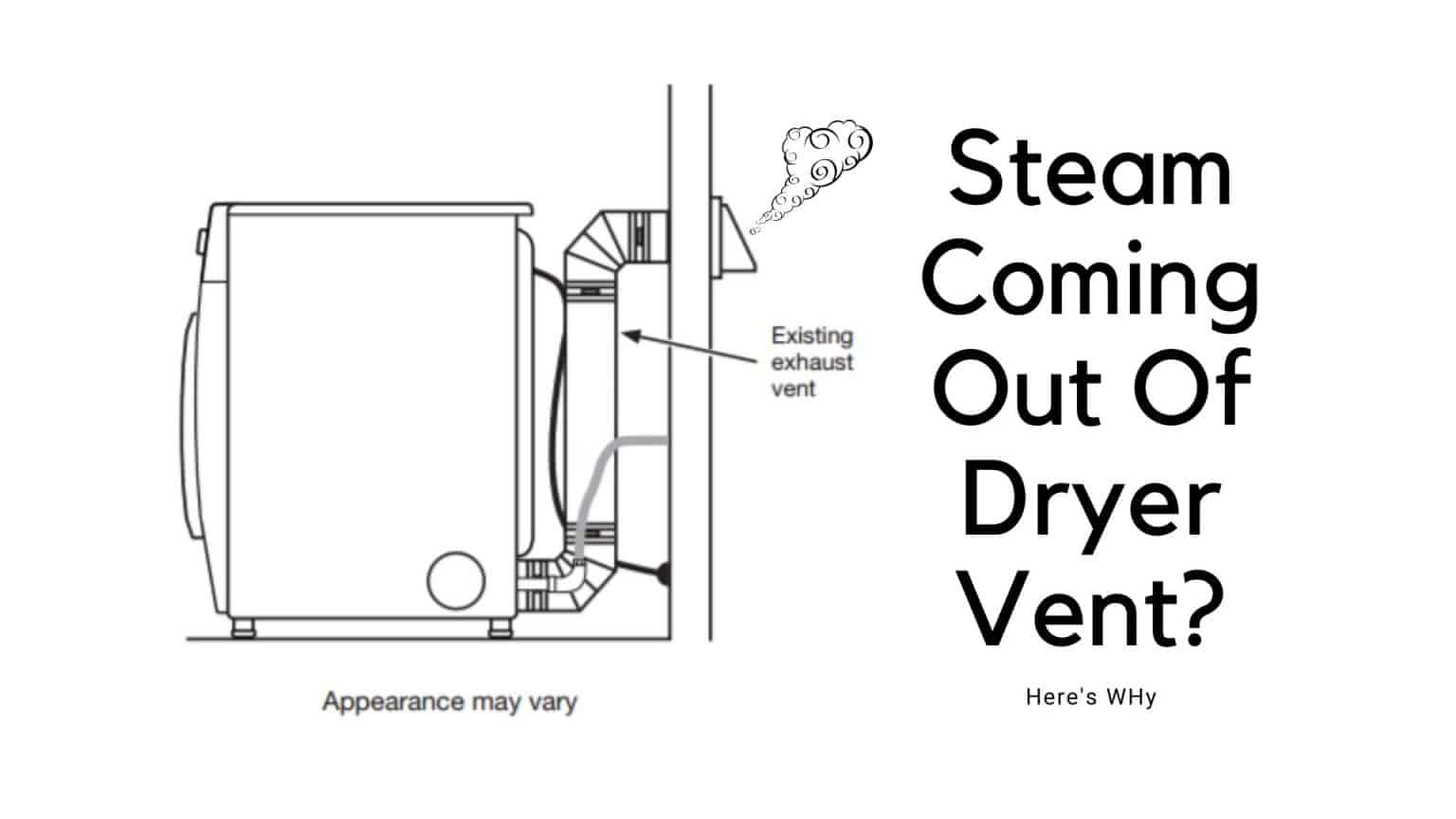 Why Is Steam Coming Out Of Dryer Vent? 3 quick tips How To Fix It