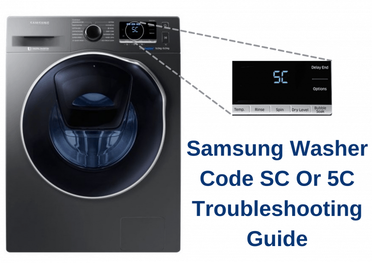 Samsung Washer 5C Code (SC) easy Troubleshooting Guide How To Fix It