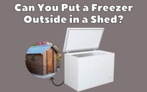 Can You Put a Freezer Outside in a Shed