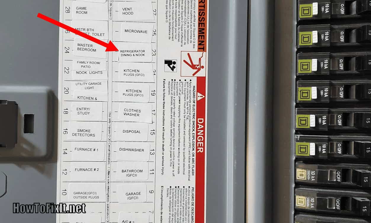 Refrigerator breaker