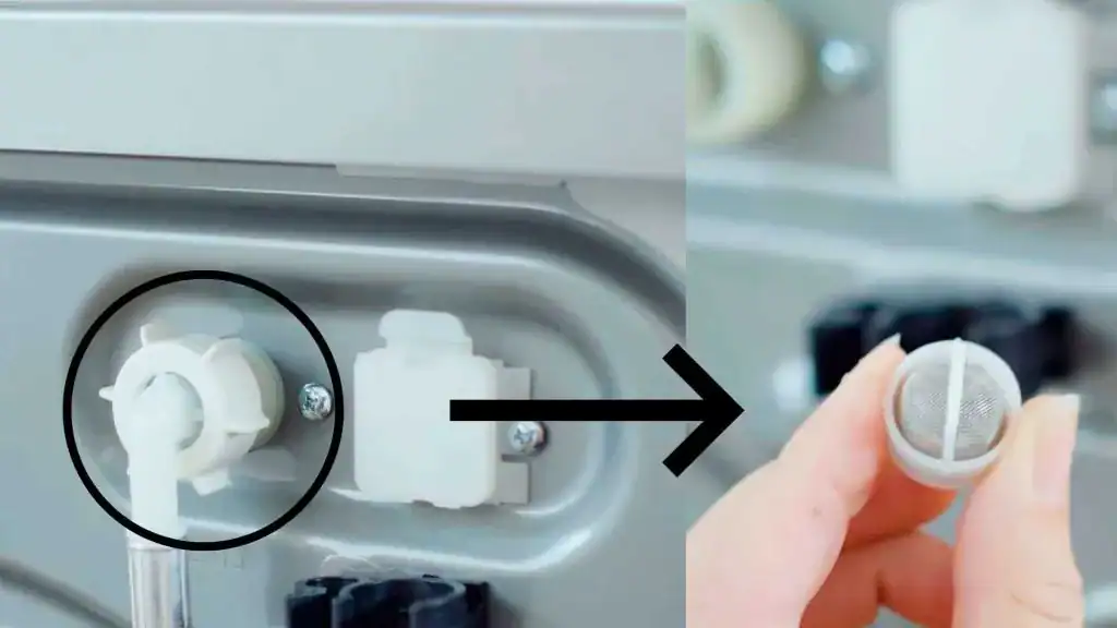 washer water inlet clean mesh filter